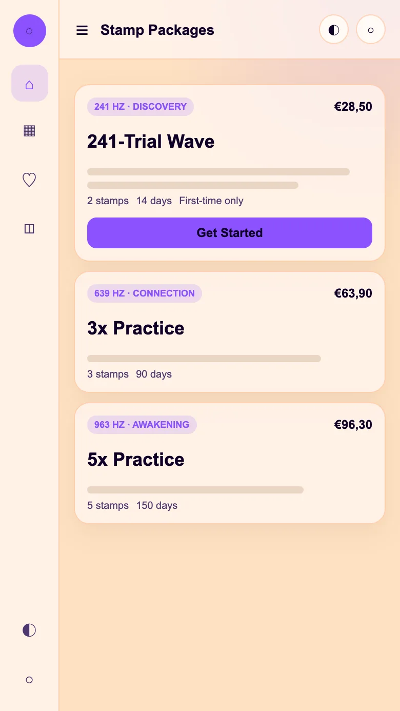 Flexible Stamp Packages app preview